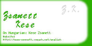 zsanett kese business card